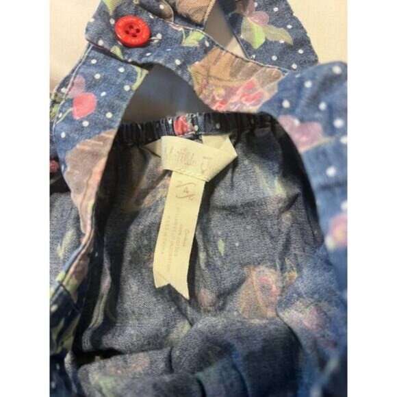 Matilda Jane Getaway Cherry Tunic Size 4 Chambray Denim Soft Gently used conditi - Picture 6 of 7